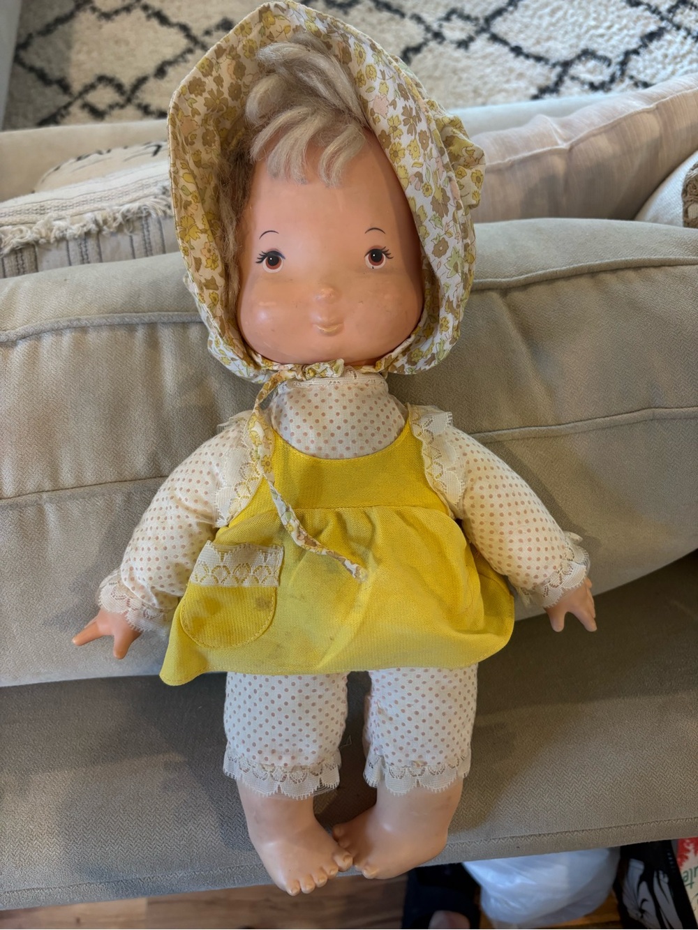 Vintage Knickerbocker Baby Holly Hobbie Doll Original Outfit American Greetings